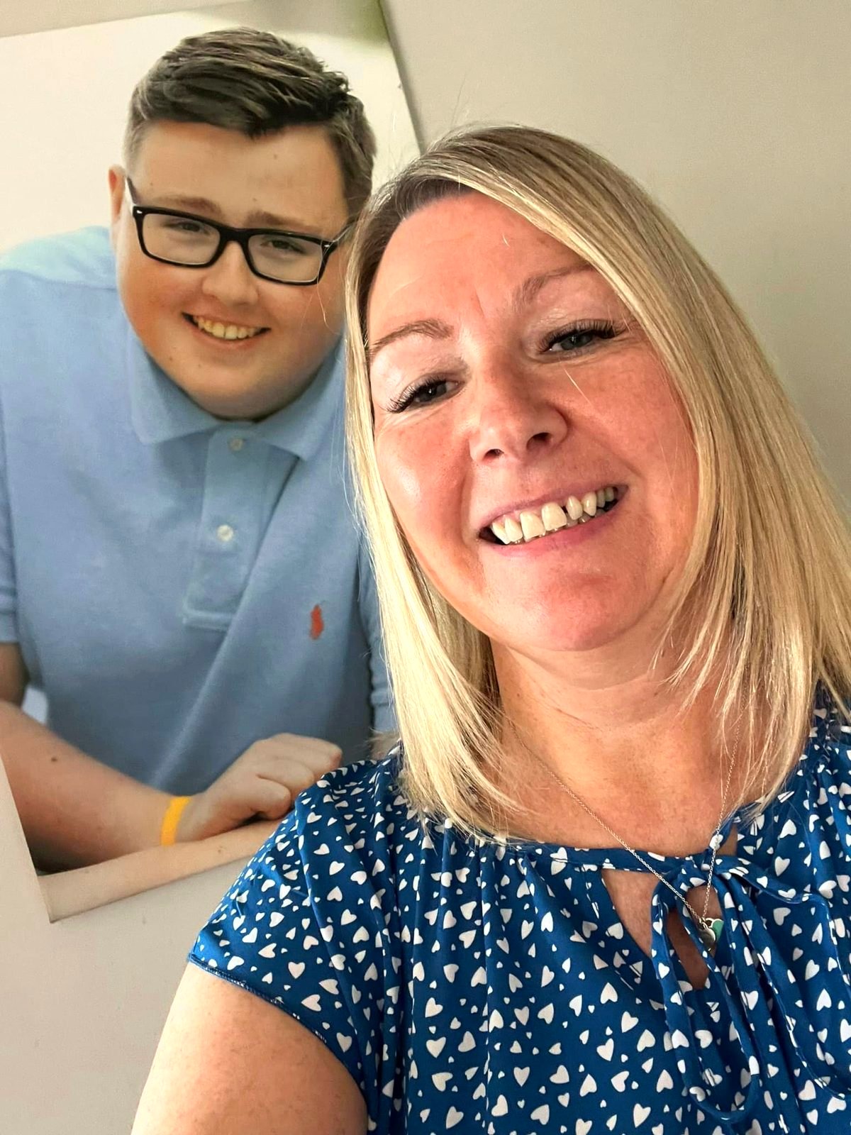 Jordan with his mum, Mandy